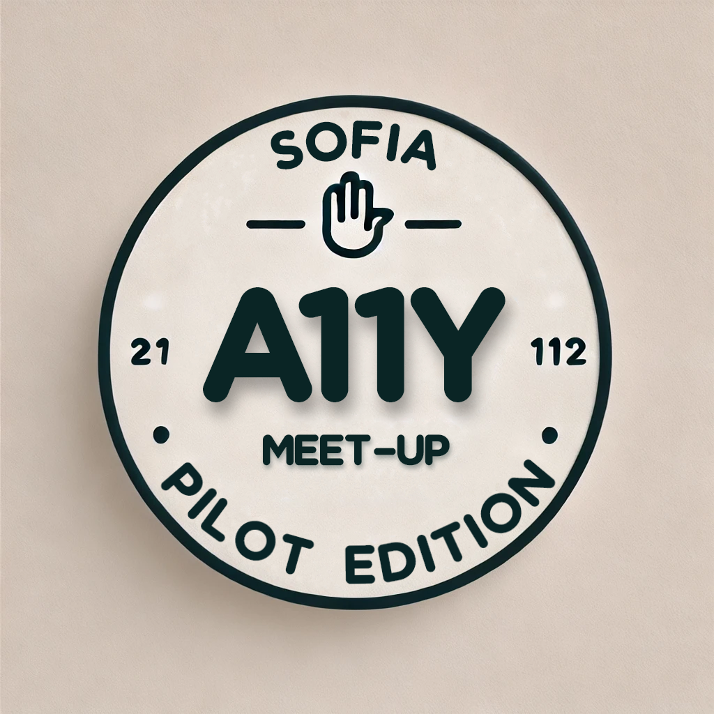 A11Y Sofia Meet-Up badge